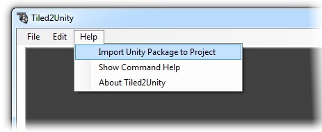 Import Tiled2Unity Unitypackage