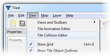 Tile Collision Editor Menu Item