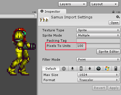 Samus in Unity