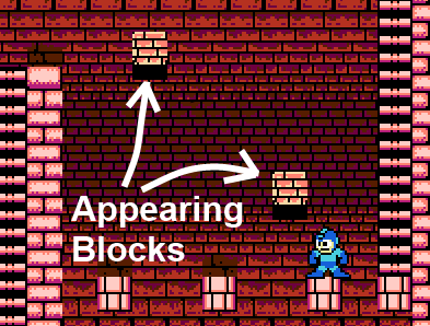 Appearing Blocks in Mega Man 2
