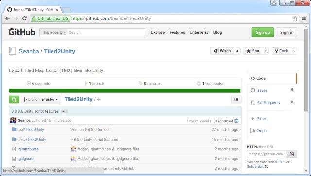 Tiled2Unity on GitHub
